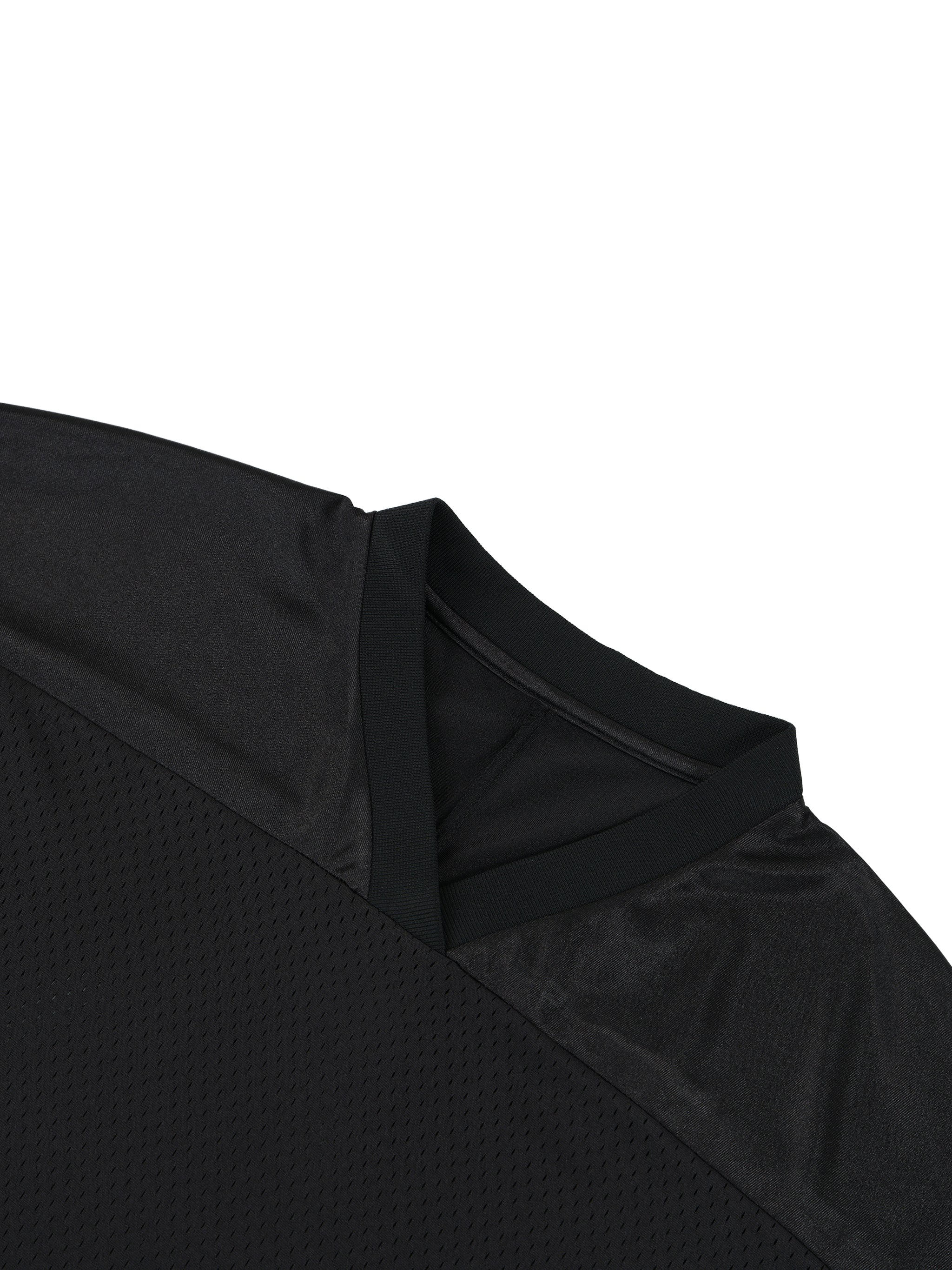 Oversized Mesh V-Neck Soccer Jersey